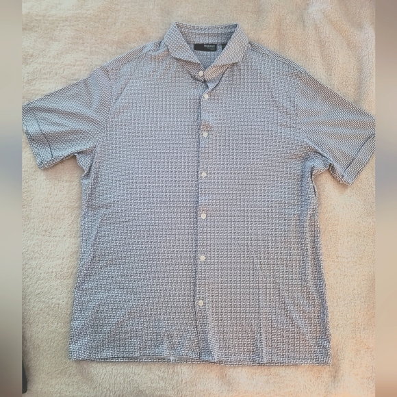 Murano Shirts Murano Mens Xl Slim Fit Liquid Luxury Cotton Short